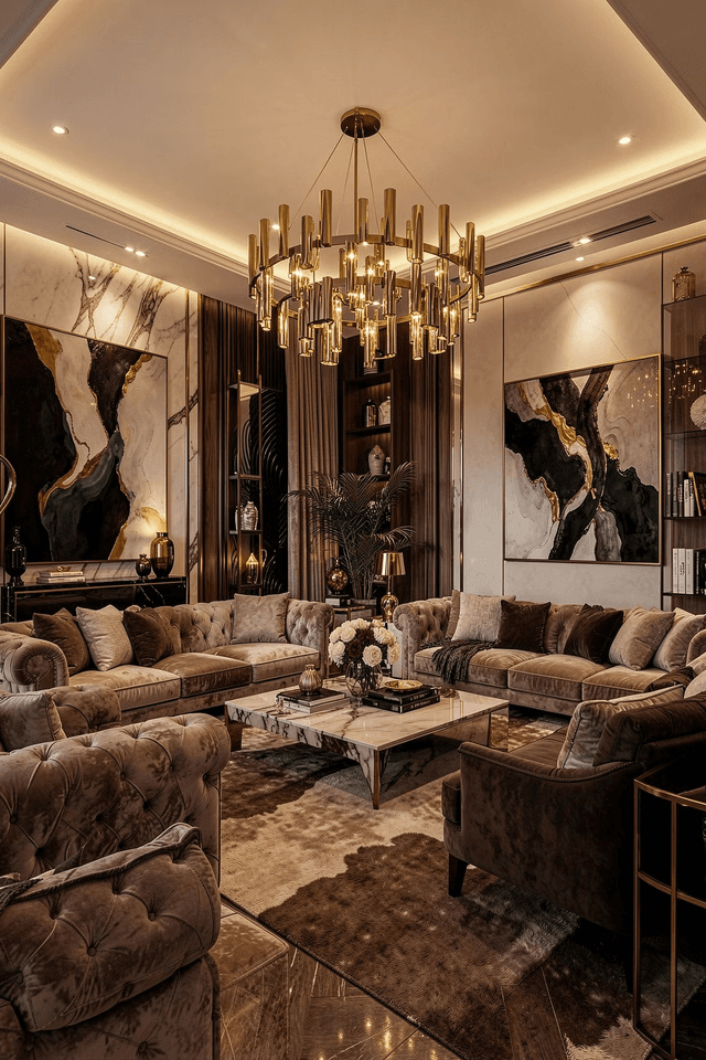 Luxury Living Room & Turnkey Interiors